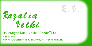 rozalia velki business card